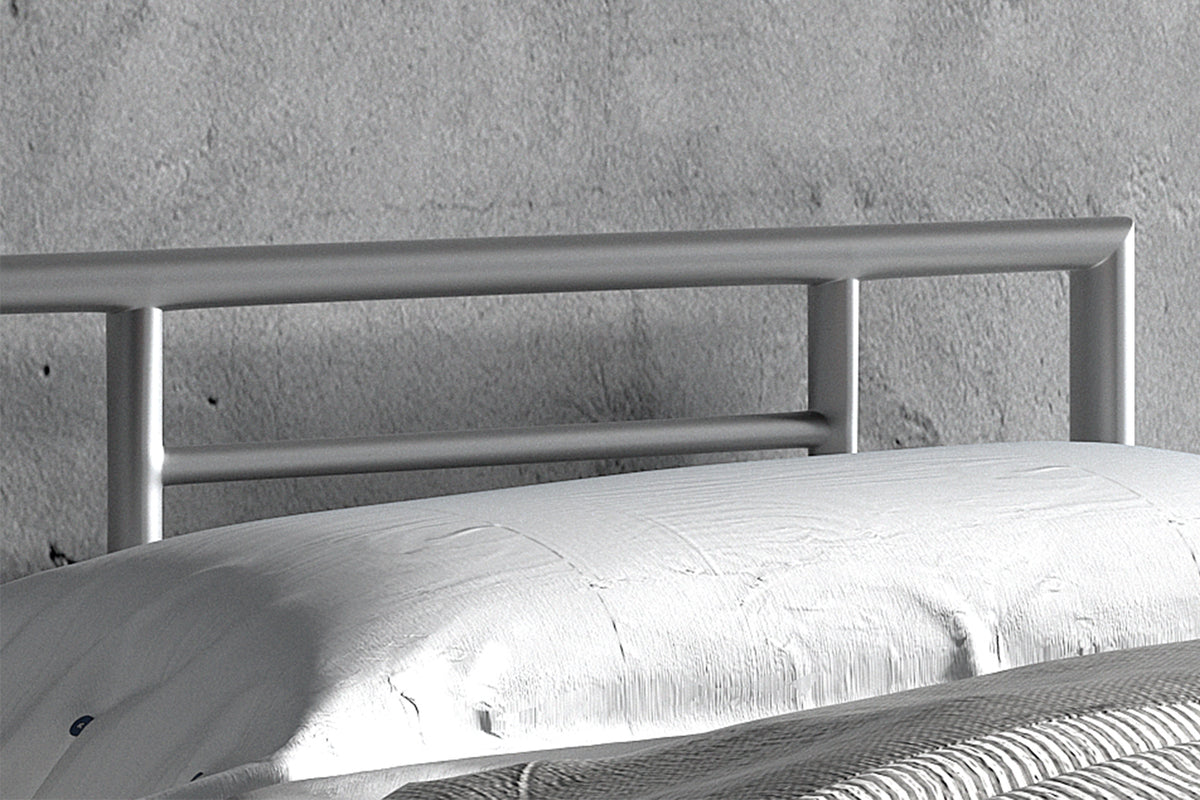 SANDRO – Lit gris avec sommier
