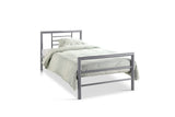 SANDRO – Lit gris avec sommier