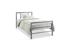 SANDRO – Lit gris avec sommier