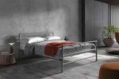 SANDRO – Lit gris avec sommier
