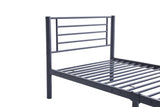 SAMMY – Lit en métal gris foncé