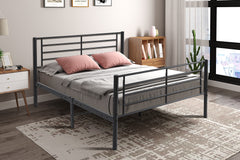 SAMMY – Lit en métal gris foncé