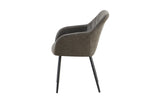PERON – Chaise PU microfibre grise