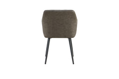 PERON – Chaise PU microfibre grise