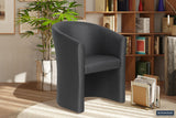 CHARLIE – Fauteuil PU noir