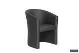 CHARLIE – Fauteuil PU noir