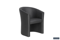 CHARLIE – Fauteuil PU noir