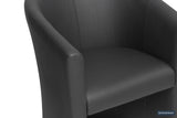 CHARLIE – Fauteuil PU noir