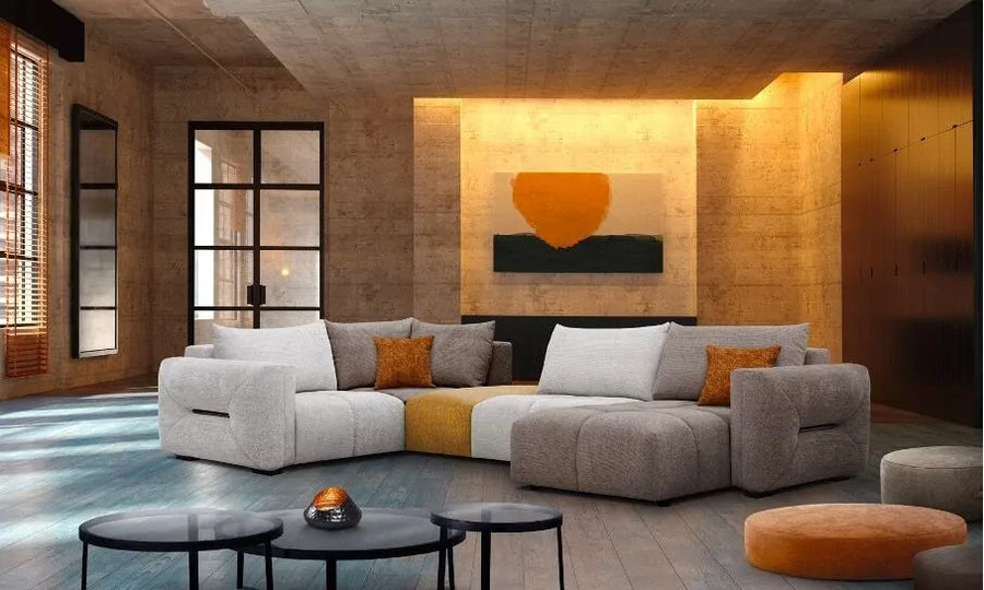 AMBER – Canapé d'angle modulable – 365 x 219 cm