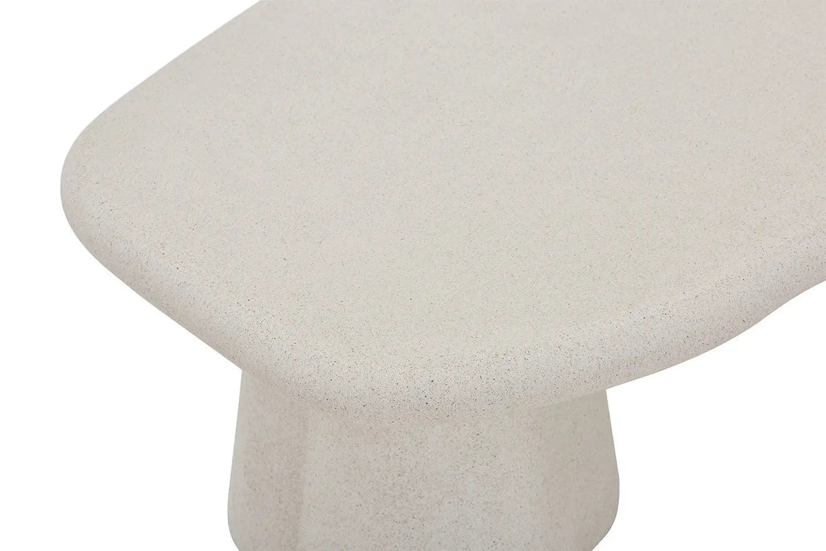 Table Basse Effet Ciment FARY Ciment Beige - 130 cm