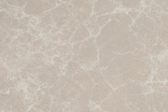 Table Basse Gigogne en Effet Marbre Cylindrique Beige PRAGUE - H : 36/40cm