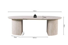 Table Basse Ovale LYANE - 120 cm