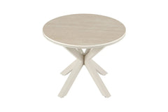 Table Basse Ronde NOAH en Pierre Frittée Beige - Ø 60 cm