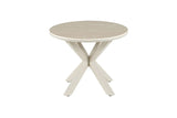 Table Basse Ronde NOAH en Pierre Frittée Beige - Ø 60 cm