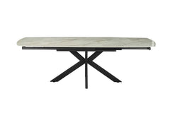 Table Extensible ARYA Ovale Danoise en Pierre - de 160 à 240 cm