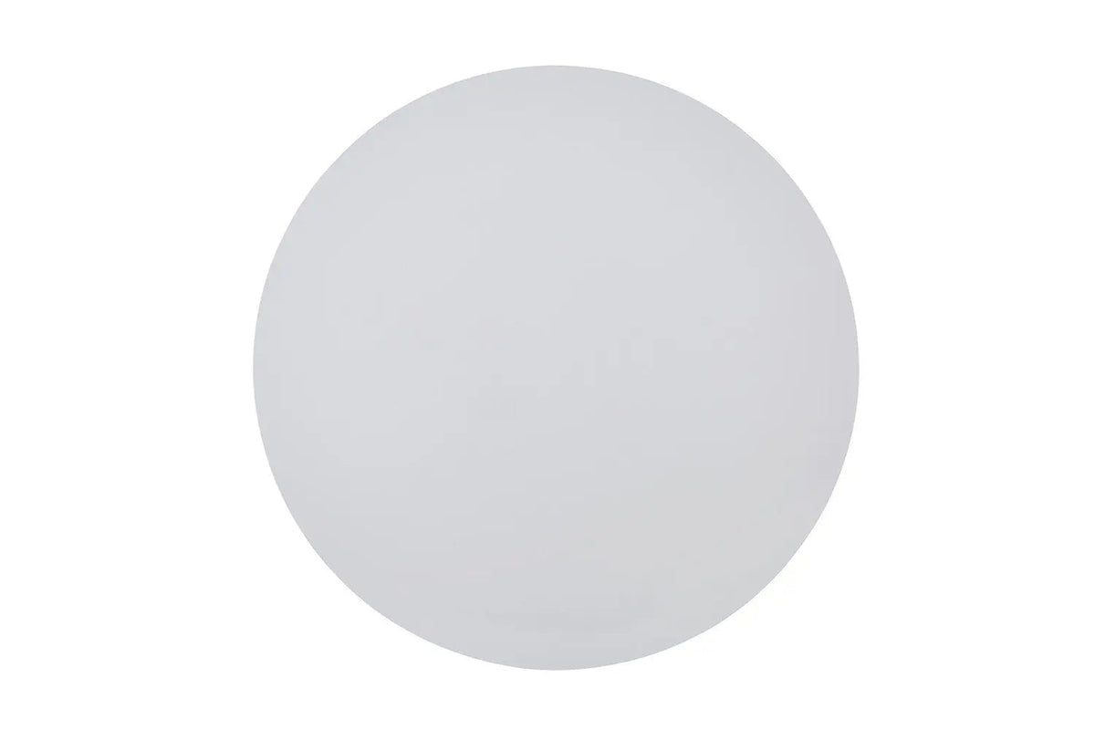 Table Ronde Effet Ciment Écru TAVINA pour salle à manger - 120 cm