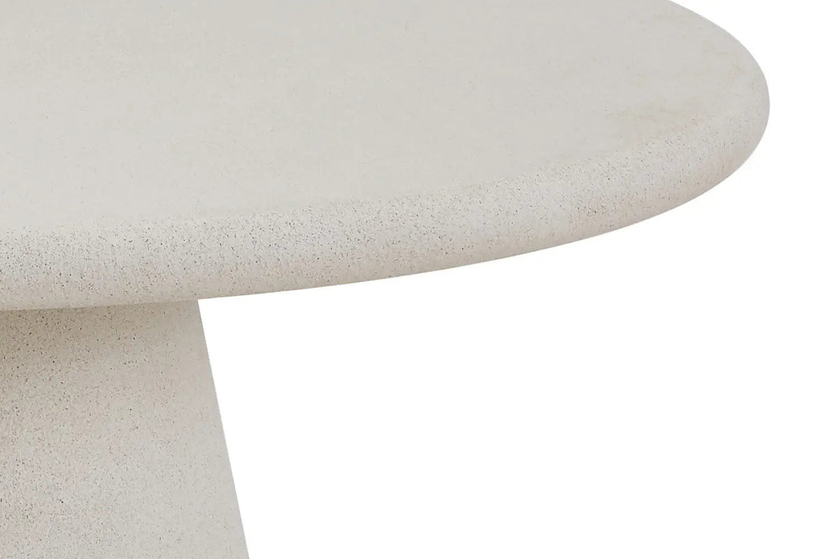 Table Ronde Effet Ciment FARY pour salle à manger - 120 cm