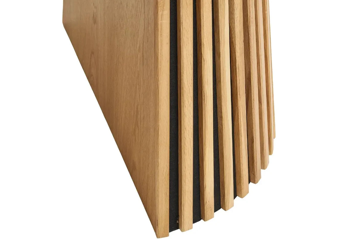 Table Extensible Ronde OSAKA Effet Bois Naturel - 120 à 240 cm