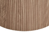 Table à Manger Ovale ATHENS Céramique Blanc Marron -  210 x 100 cm