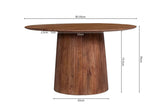 Table à Manger Ronde MAYGA en Manguier - 130 cm