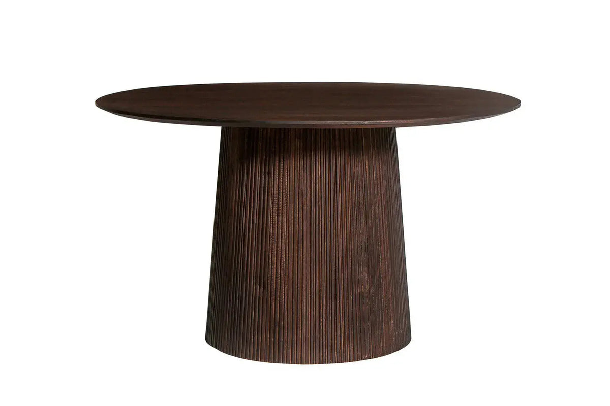 Table à Manger Ronde MAYGA en Manguier - 130 cm