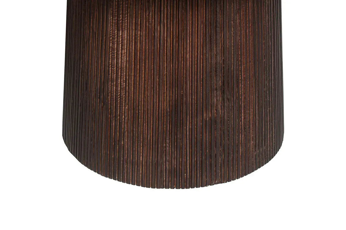 Table à Manger Ronde MAYGA en Manguier - 130 cm