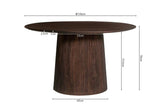 Table à Manger Ronde MAYGA en Manguier - 130 cm