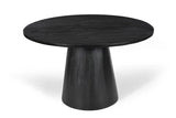 Table à manger Ronde TOMI en Bois de Manguier - 130 cm