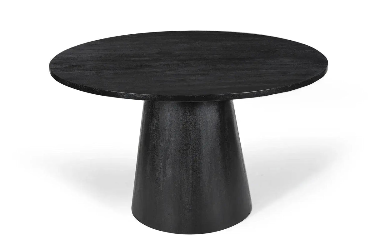 Table à manger Ronde TOMI en Bois de Manguier - 130 cm