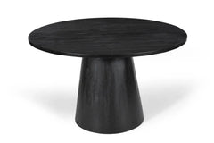 Table à manger Ronde TOMI en Bois de Manguier - 130 cm