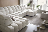 THALES XL – Canapé panoramique avec assise électrique et coffre de rangement – 400 x 220cm