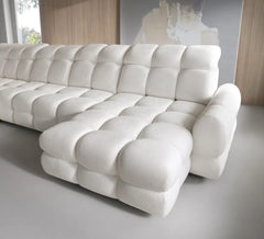 THALES XL – Canapé panoramique avec assise électrique et coffre de rangement – 400 x 220cm