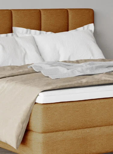 ADEL – Lit avec tête de lit et matelas Bonell
