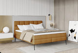ADEL – Lit avec tête de lit et matelas Bonell