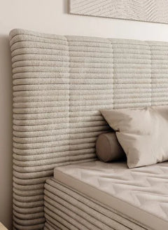 AMBER – Lit Coffre Box Spring avec Matelas Bonell
