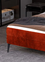 AURORA – Lit Coffre Box Spring avec Matelas Bonell