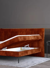 AURORA – Lit Coffre Box Spring avec Matelas Bonell