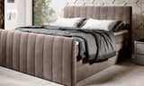 CARINA – Lit Coffre Box Spring avec Matelas Bonell
