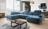 COLTON XL – Canapé panoramique convertible avec assise électrique – 376 x 227 x 182cm