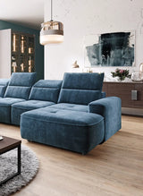 COLTON XL – Canapé panoramique convertible avec assise électrique – 376 x 227 x 182cm