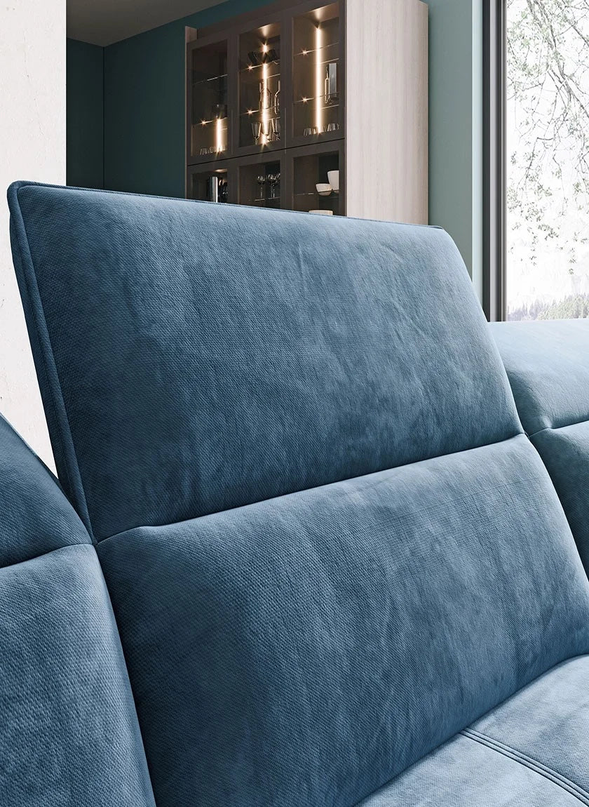 COLTON XL – Canapé panoramique convertible avec assise électrique – 376 x 227 x 182cm