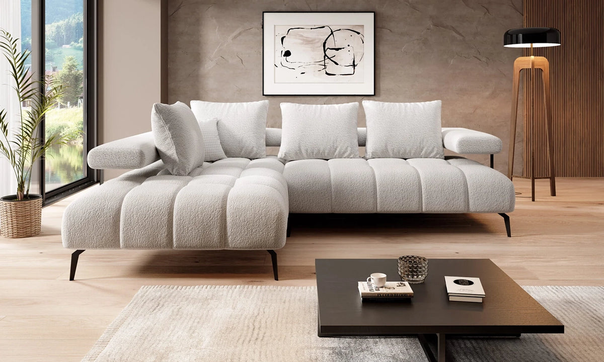 MAGNÉTIQUE L – Canapé d'angle avec assise électrique – 258 x 210cm