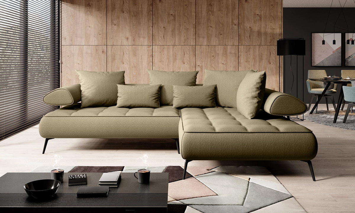 SELEDO L – Canapé d'angle avec assise électrique – 268 x 224cm