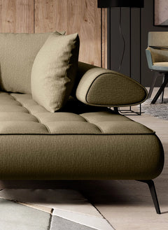 SELEDO L – Canapé d'angle avec assise électrique – 268 x 224cm
