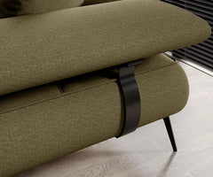SELEDO L – Canapé d'angle avec assise électrique – 268 x 224cm