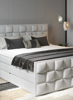 FLOP – Lit Coffre Box Spring avec Matelas Bonnell