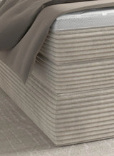 HUDSON – Lit Coffre Box Spring avec Matelas Bonnell