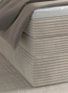 HUDSON – Lit Coffre Box Spring avec Matelas Bonnell