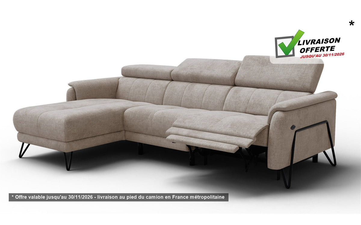 OLTENSO – Canapé d'angle relax électrique – livraison offerte jusqu'au 30/11/2026*