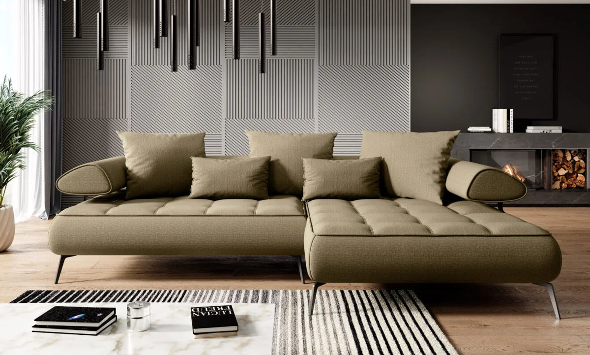 SELEDO MINI – Canapé d'angle avec assise électrique – 284 x 193cm